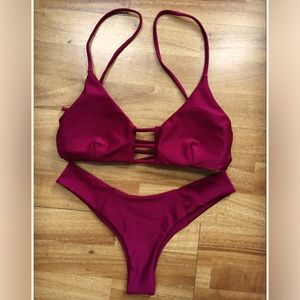 Burgundy/wine colored Bikini